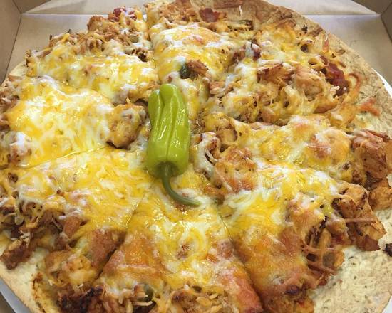 Order Chicken Turkey Veggie Quesizza food online from Smooth Living Llc store, Memphis on bringmethat.com