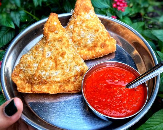 Order Vegetable Samosa (VEGAN) food online from Ghee Indian Kitchen store, Miami on bringmethat.com