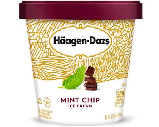 Order Haagen Dazs Mint Chip Pint food online from George's Market store, San Francisco on bringmethat.com