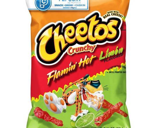 Order Cheetos Crunchy Flaming Lemon 3oz food online from Fresko Market store, Miami on bringmethat.com