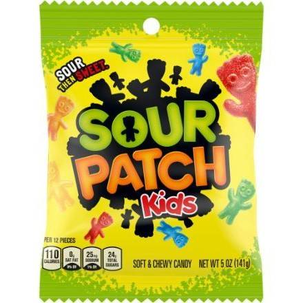 Order Sour Patch Kids Candy (5 oz) food online from The Hangover Shop by Vita Coco store, Miami on bringmethat.com