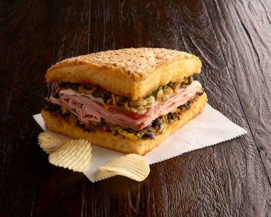 Order 1/4 Ham & Salami Muffaletta (510 cal) food online from Jason Deli store, Decatur on bringmethat.com
