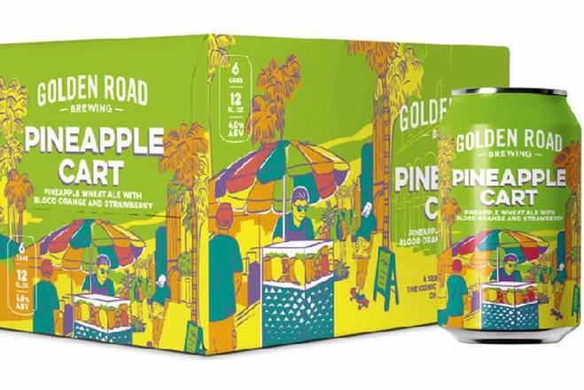 Order Golden Road Pineapple Cart 6pk-12oz cans food online from Silver Liquor Market store, Los Angeles on bringmethat.com