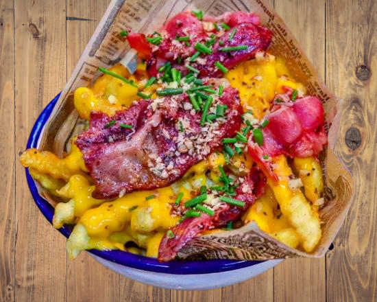 Frites maison cheddar bacon 
