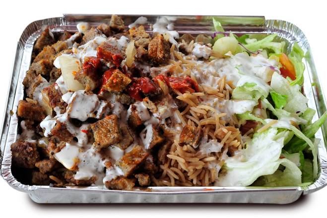 Order Lamb Over Rice Platter food online from Shah's Halal Food store, Sunnyside on bringmethat.com