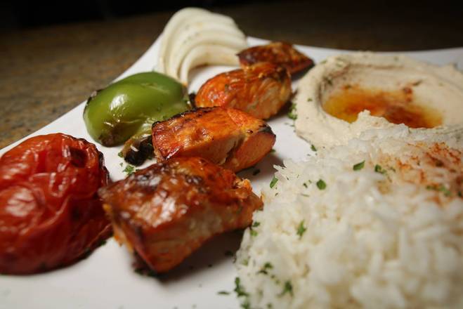 Order Salmon Kabob food online from Cafe Layal store, HOUSTON on bringmethat.com