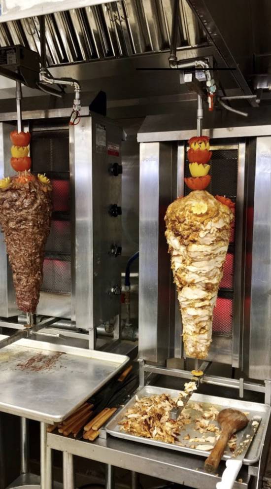 Order Meat Shawerma Sandwich food online from Aladdin Mediterranean Restaurant store, MIAMI on bringmethat.com