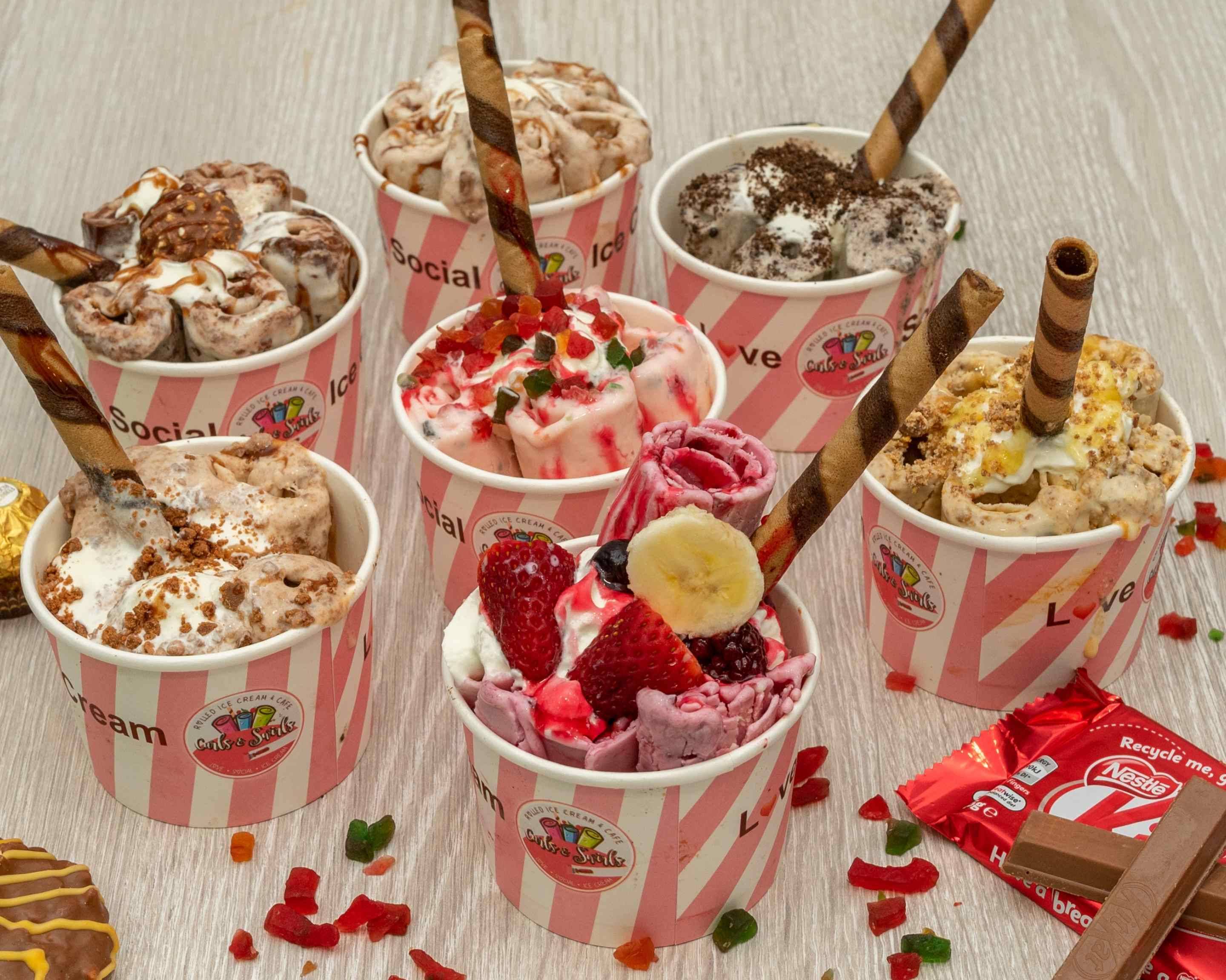 Curls and Swirls Rolled Ice Cream Restaurant Menu Takeout in Geelong Delivery Menu & Prices
