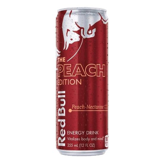 Order Red Bull Peach Edition 12oz food online from Casey store, Elkhart on bringmethat.com