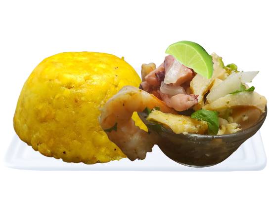 Order Mofongo Relleno de Mariscos food online from 787 Mofongo store, Orlando on bringmethat.com