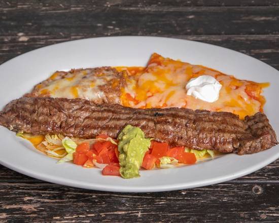 Order Carne Asada a la Tampiquena food online from Paquito Mexican Restaurant store, North Miami Beach on bringmethat.com