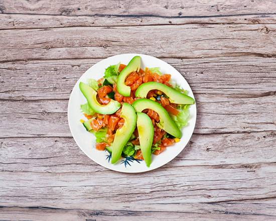 10B. Salade de saumon avocat