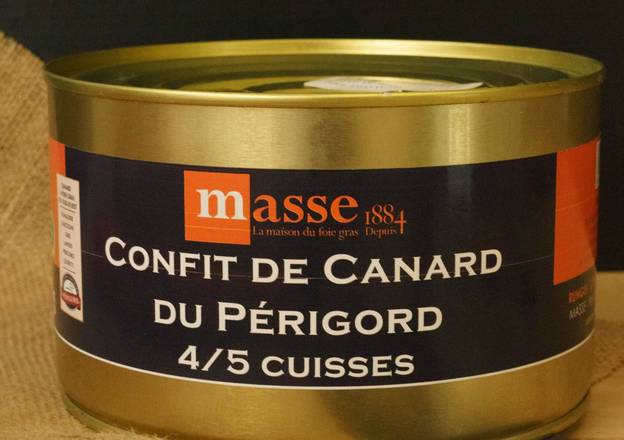 Confit de canard du Périgord 4/5cuisses en conserve - 1,350kg