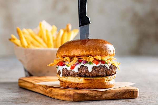 Order Queso Burger* food online from Chili store, Chico on bringmethat.com