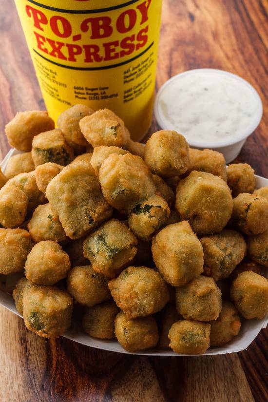 Order Fried Okra food online from PO-Boy Express store, Baton Rouge on bringmethat.com