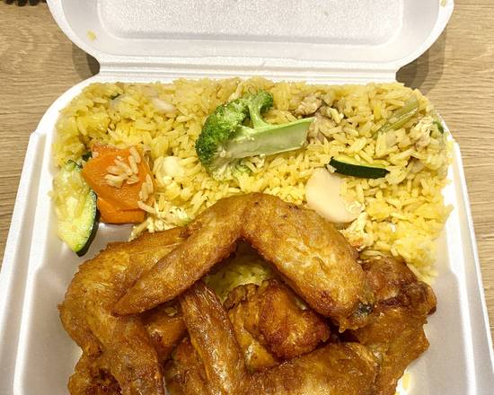 Order Regular Fried Wings (6 Pieces) food online from China Cafe store, Charlotte on bringmethat.com