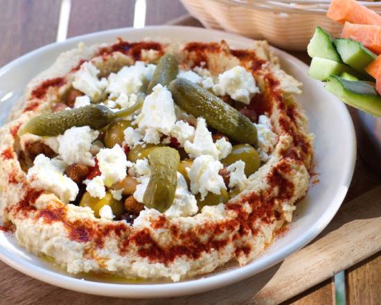 Order Hummus Plate food online from The Cheese Course store, Pinecrest on bringmethat.com