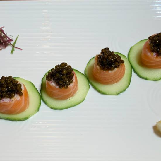 Order Salmon with Black Caviar Sashimi food online from Sushi Katsu-Ya store, Seattle on bringmethat.com