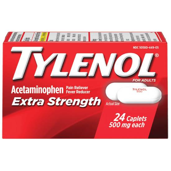 Order Tylenol Extra Strength Caplets 24ct food online from Casey store, Carter Lake on bringmethat.com