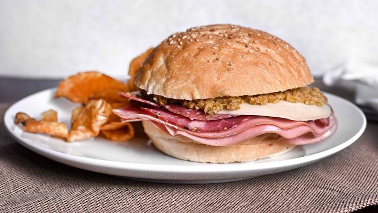 Order Muffuletta Sandwich food online from Viviano On The Hill store, St. Louis on bringmethat.com