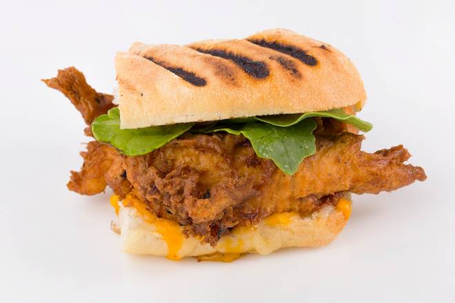 Order Half Fried Chicken Panini food online from F2o Fresh to Order store, Johns Creek on bringmethat.com