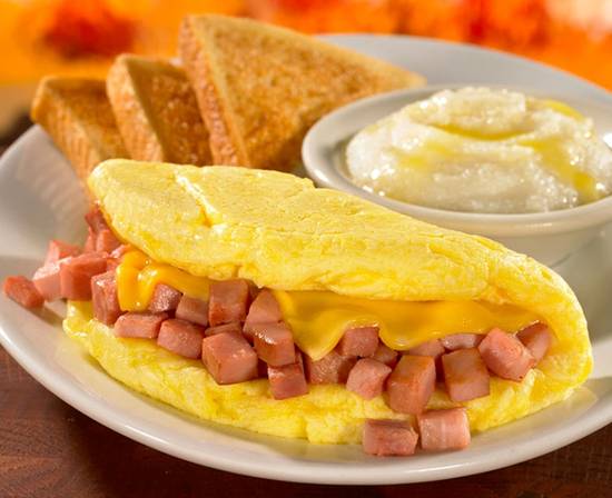 Order Omelet-Ham & Cheese food online from Huddle House store, Cleveland on bringmethat.com