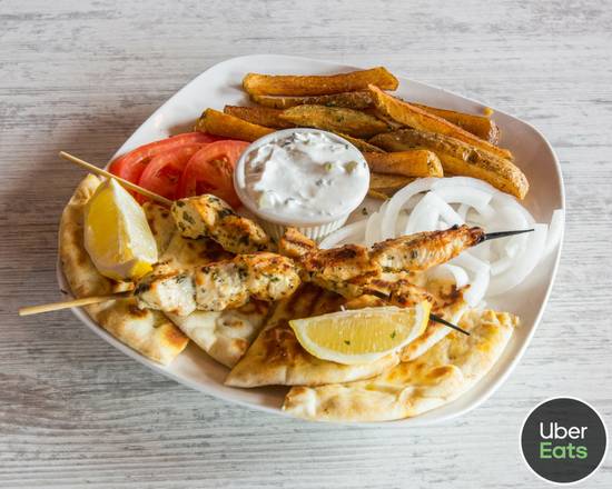 Order Souvlaki Platter food online from Papous Kouzina store, Safety Harbor on bringmethat.com