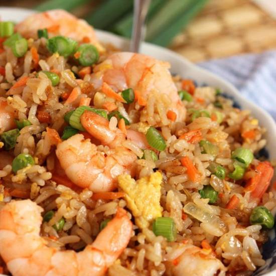 Order 45. Shrimp Fried Rice food online from Excel Chinese Restaurant store, South Chesterfield on bringmethat.com