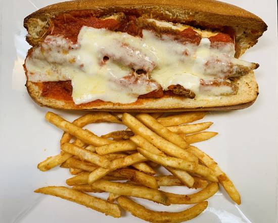 Order Chicken Parmigiana Sandwich food online from Rotelli Pizza & Pasta store, Boca Raton on bringmethat.com