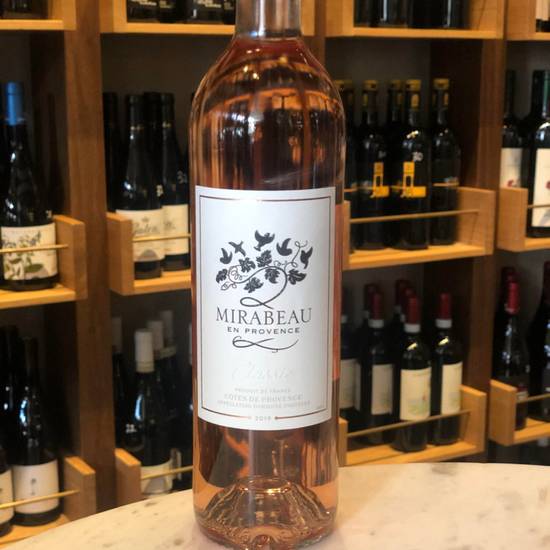 Order 2019 Mirabeau Classic Provence Rosé food online from Resolute Wine Shop store, San Francisco on bringmethat.com