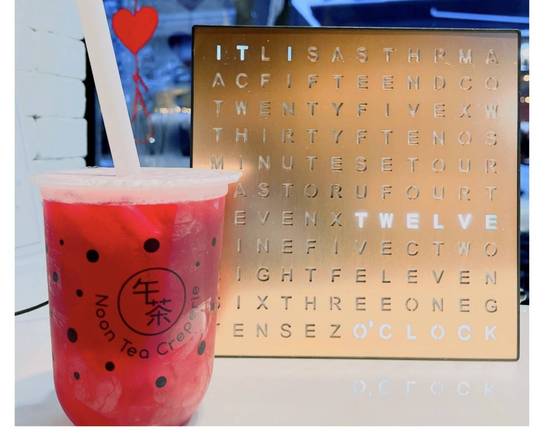 Order Rose Garden Fruit Tea (16 oz) food online from Noon Tea Creperie store, Madison on bringmethat.com