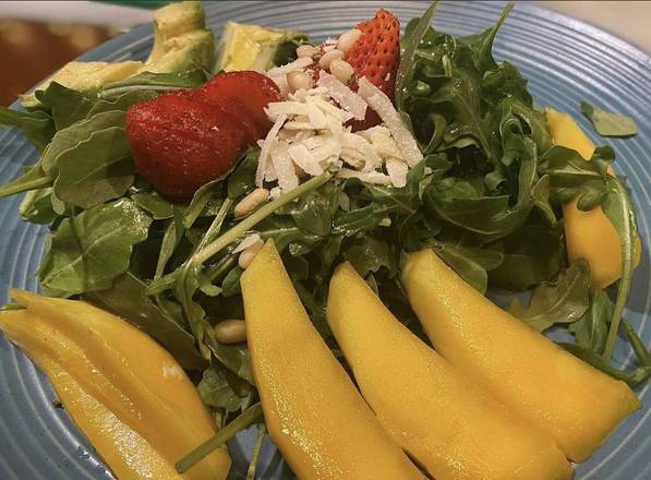 Order Mango and Strawberry Salad food online from Caffe Di Mauro store, Miami Beach on bringmethat.com