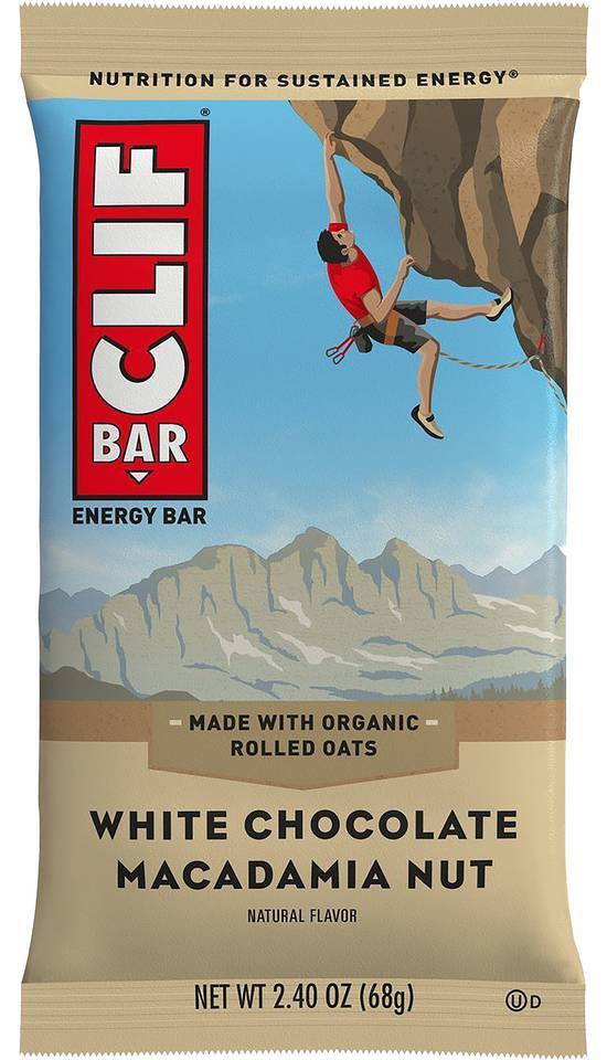 Order Clif White Chocolate Macadamia food online from Power Market 3048 store, Fairfield on bringmethat.com