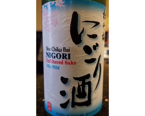 Order Sho Chiku Bai Nigori, 375mL sake (15.0% ABV) food online from Hokkaido store, Winter Springs on bringmethat.com