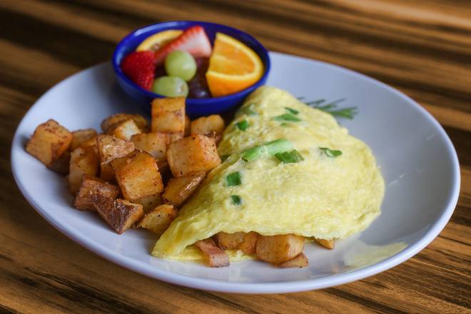 Order Baked Potato Omelet (GF) food online from Kerbey Lane Cafe store, Austin on bringmethat.com
