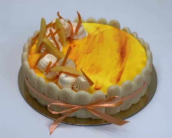 Order Mango Cheesecake - 10" Whole  food online from Lb Cake Stop store, Baldwin Park on bringmethat.com