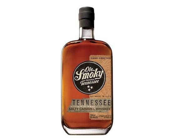 Order Ole Smoky Salted Caramel, 750mL whiskey (30% ABV) food online from Woodbury Wine & Spirits store, ORLANDO on bringmethat.com
