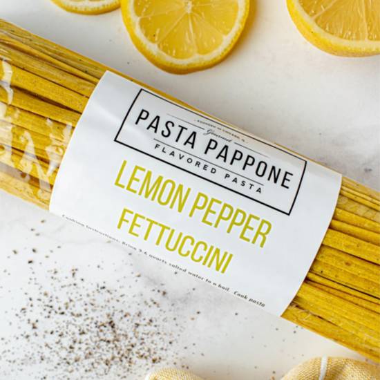 Order Pasta Pappone Lemon Pepper Fettuccini 12oz food online from Everyday Needs by Gopuff store, Melrose Park on bringmethat.com