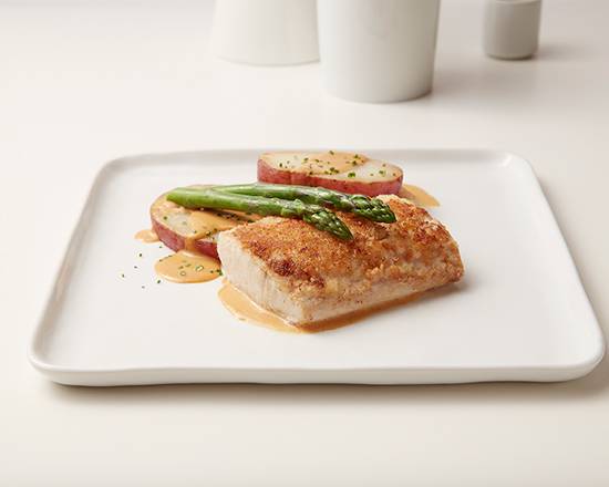 Order Roasted Macadamia Nut Crusted Fresh Fish of the Day food online from Roy's store, Bonita Springs on bringmethat.com