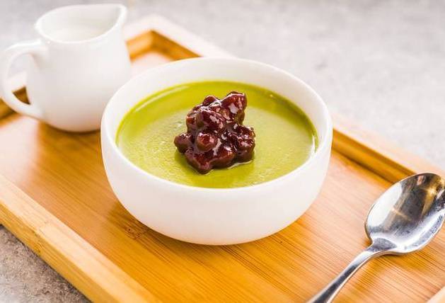 Order Matcha Pudding with Red Bean (红豆抹茶布丁) food online from Kyuramen 九汤屋 store, Cherry Hill on bringmethat.com