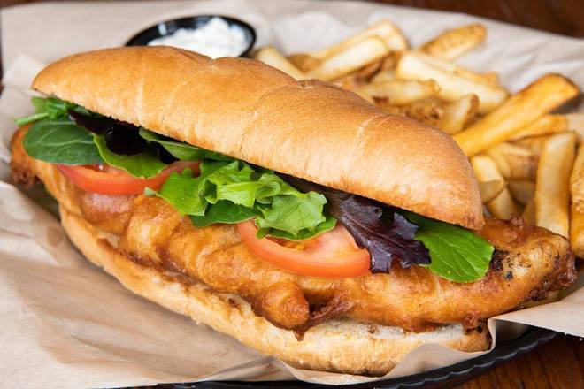 Order Walleye Sandwich food online from Crooked Pint Ale House store, Fargo on bringmethat.com