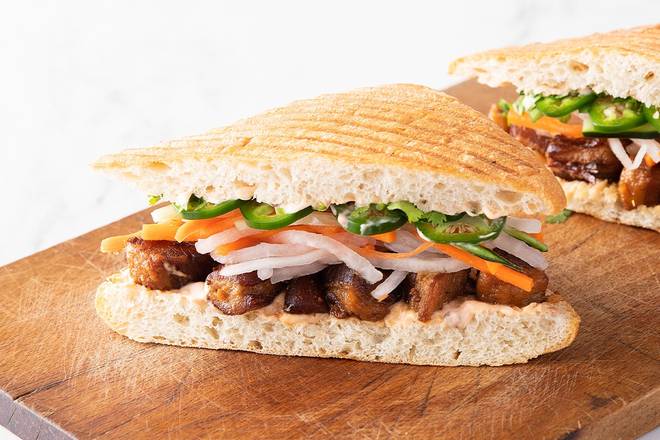 Order Mendo's Original Pork Belly Banh Mi food online from Mendocino Farms store, Houston on bringmethat.com