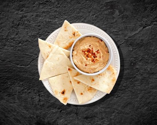 Order Classic Chickpea Hummus (8 oz) with Pita Bread food online from Middle Feast store, Seattle on bringmethat.com