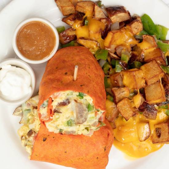 Order Breakfast Burrito food online from Windy City Cafe store, Chicago on bringmethat.com