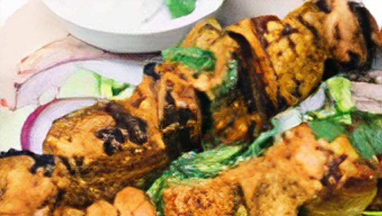 Order Hariyali Chicken Kebab (Green Chicken Kebab) food online from Maa Kitchen store, Jacksonville on bringmethat.com