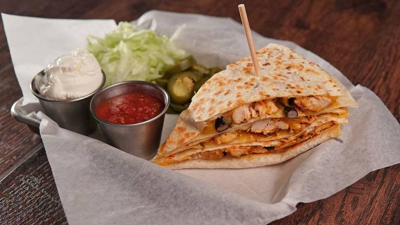 Order Blackened Chicken Quesadilla food online from Hickory Tavern store, Holly Springs on bringmethat.com
