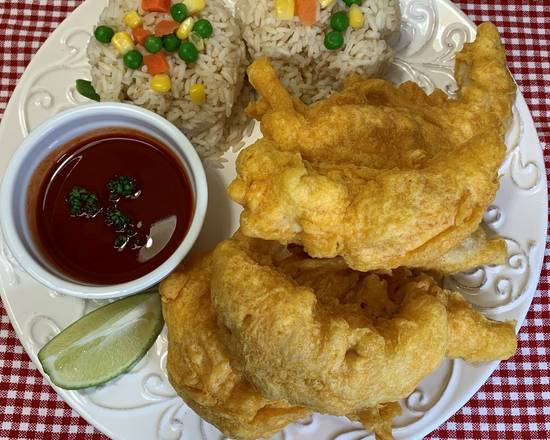 Order 6 Chicken Strips Combo food online from Crispy Chicken & Rice store, Garland on bringmethat.com