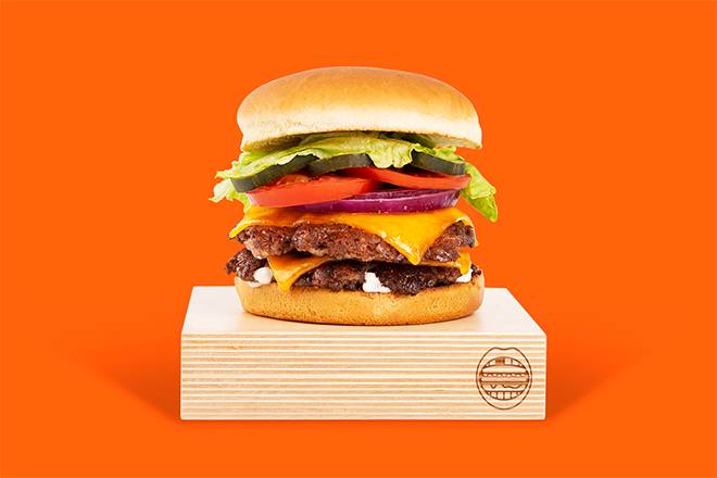 Order Cheesy Double Smashmouth food online from Hot Bun Burgers store, Minneapolis on bringmethat.com