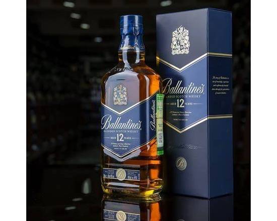 Order Ballantines 12 Years, 750mL whiskey (40.0% ABV) food online from Xtra Liquors & Wines store, WEST MIAMI on bringmethat.com