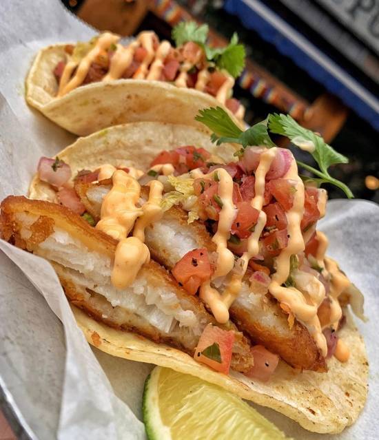 Order Fish Tacos food online from Harlem Public-North End store, New York on bringmethat.com